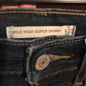 Levi’s  x free people mile high skinny jeans 25